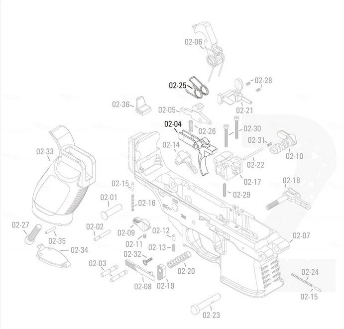 APFG Original Parts - MPX GBB Trigger Set (02-04 / 02-25)