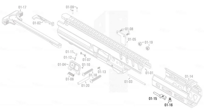 APFG Original Parts - MPX GBB Handguard Connector (01-15/01-16)