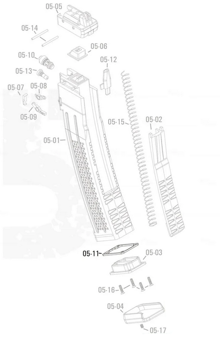 APFG Original Parts - MPX GBB Magazine Seal Rubber (05-11)