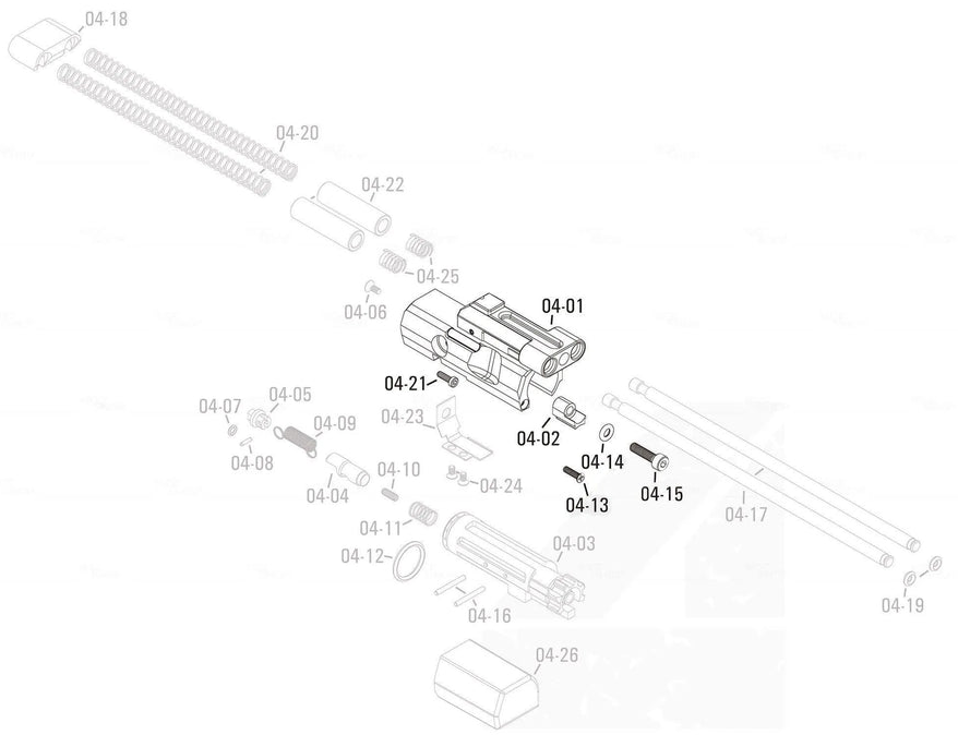 APFG Original Parts - MPX GBB Bolt Carrier (04-01/04-02/04-13/04-14/04-15/04-2)