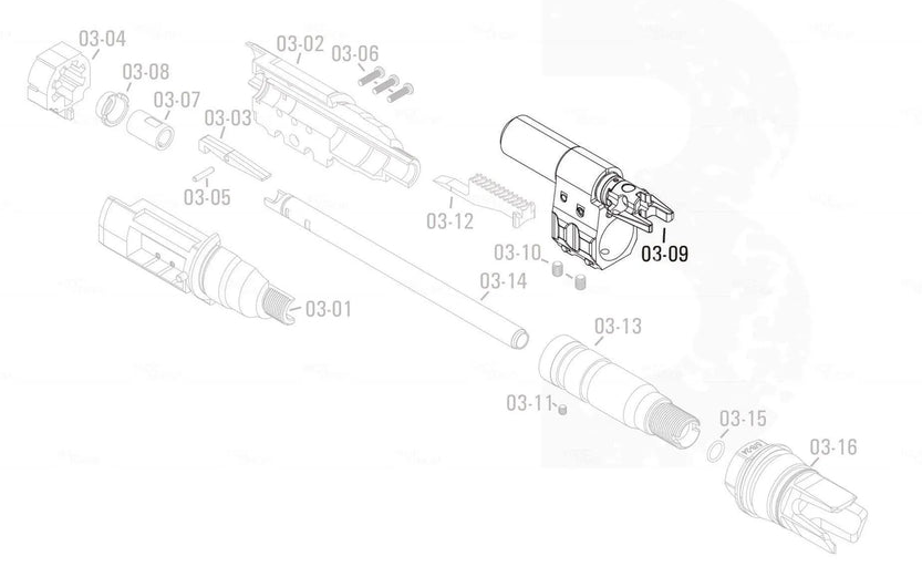 APFG Original Parts - Rattler GBB Gas Block (03-09)