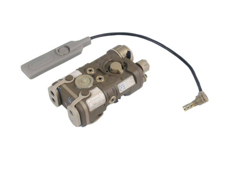 Wadsn Deluxe NGAL Style Forged Aluminium Laser Aiming Device with Red & IR Laser - FDE