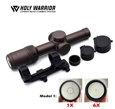 Holy Warrior LPVO FFP 1-6x24 with 30mm with FDE Mount – HPA-UK