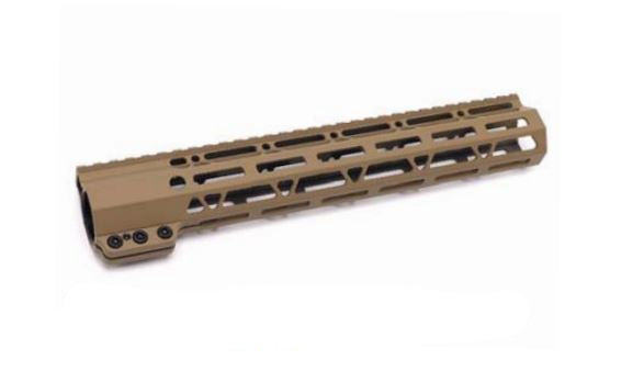 Slim M-Lok Handguard for AR15 - 12" - FDE