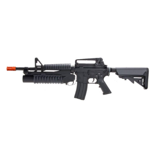 E&C EC703 Full Metal M4A1 AEG (QD 1.5 Gearbox) with M203 Grenade Launcher - Black