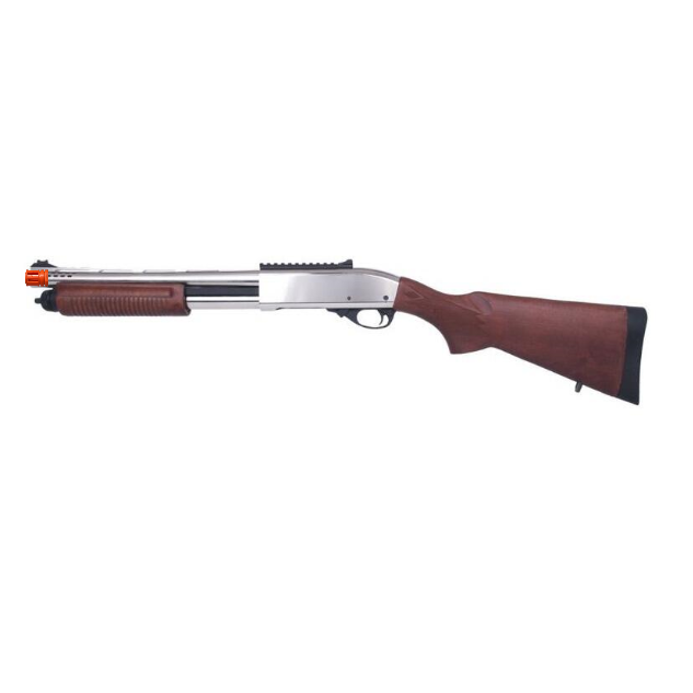 Golden Eagle 8885 Shotgun Replica - Real Wood/Silver