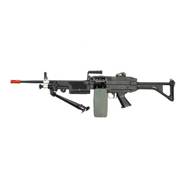 A&K M249 with Sound Control Drum Magazine (Skeleton Stock) - Polymer