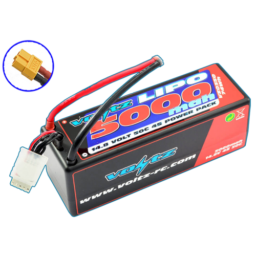 Voltz 5000Mah 4S 14.8V 50C Hardcase Lipo Stick Battery - XT60