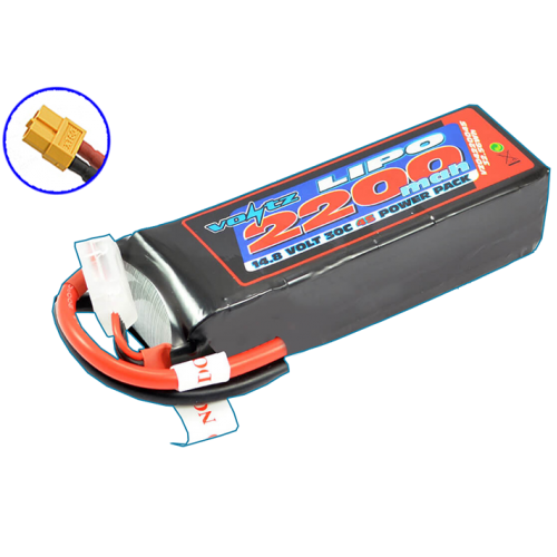 Voltz 2200Mah 4S 14.8V 30C Hardcase Lipo Stick Battery - XT60