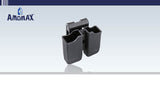 Amomax Double Mag Pouch for Beretta 92, Sig P226 Series, P320, CZ P09 - Black