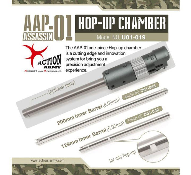 Action Army Silver Streak 6.03mm Match Tight-Bore Precision Inner Barrel - AAP-01 GBB-0