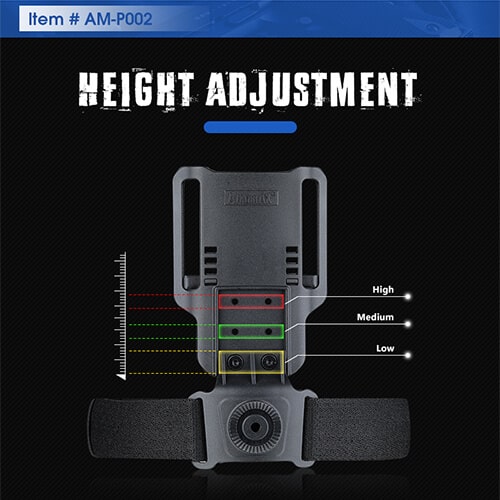 Amomax Low Ride Duty Drop Holster Attachment