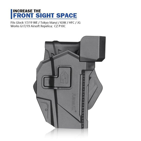 Amomax Tactical Glock Holster with RDS Cover-3