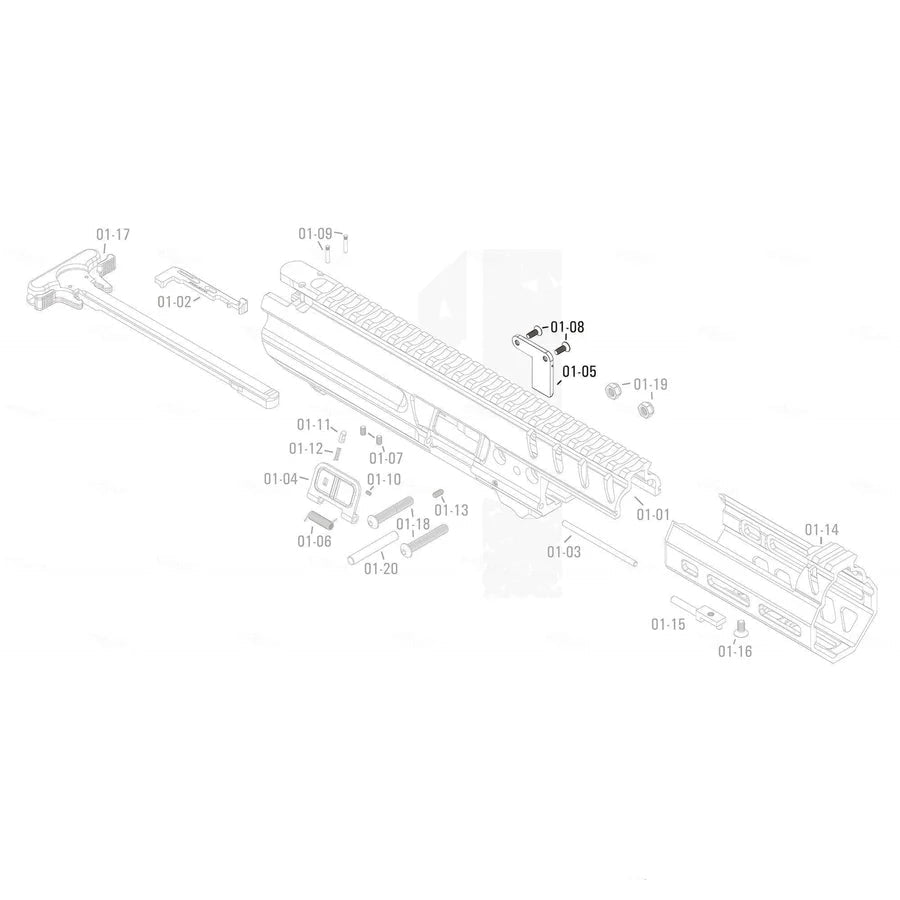 APFG Original Parts - MPX GBB Fake Extractor (01-05 / 01-08 x2)