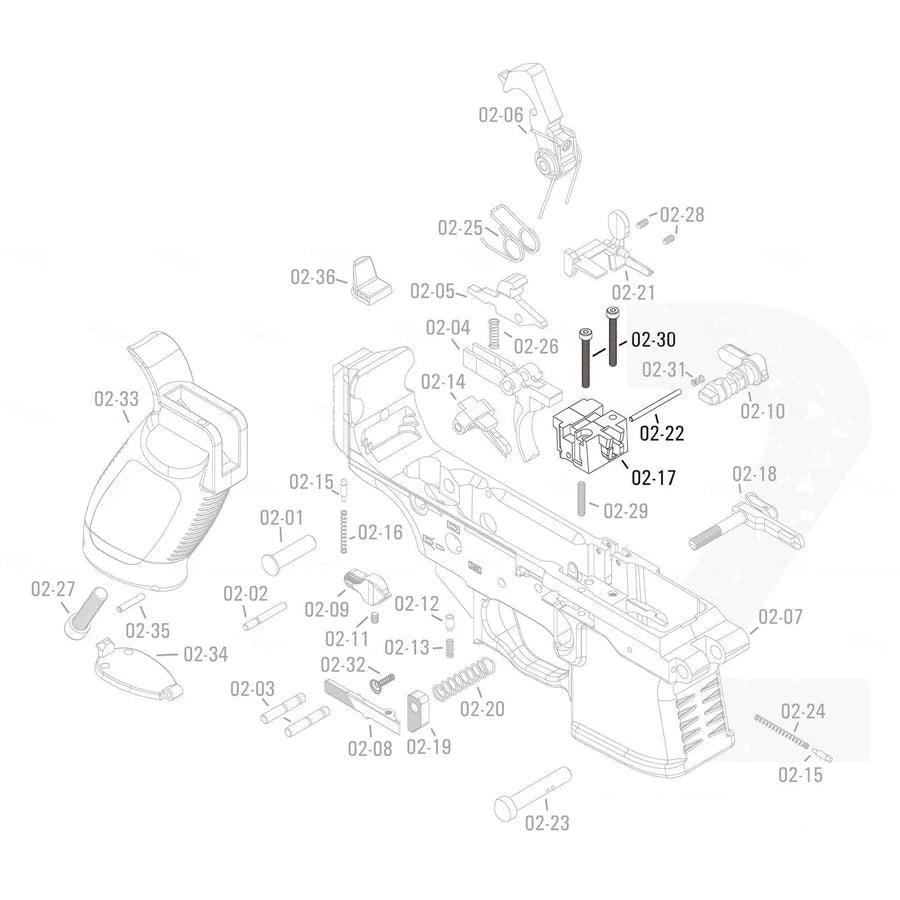 APFG Original Parts - MPX GBB Firing Pin Unit Set (02-17/-22 /-30 x2)