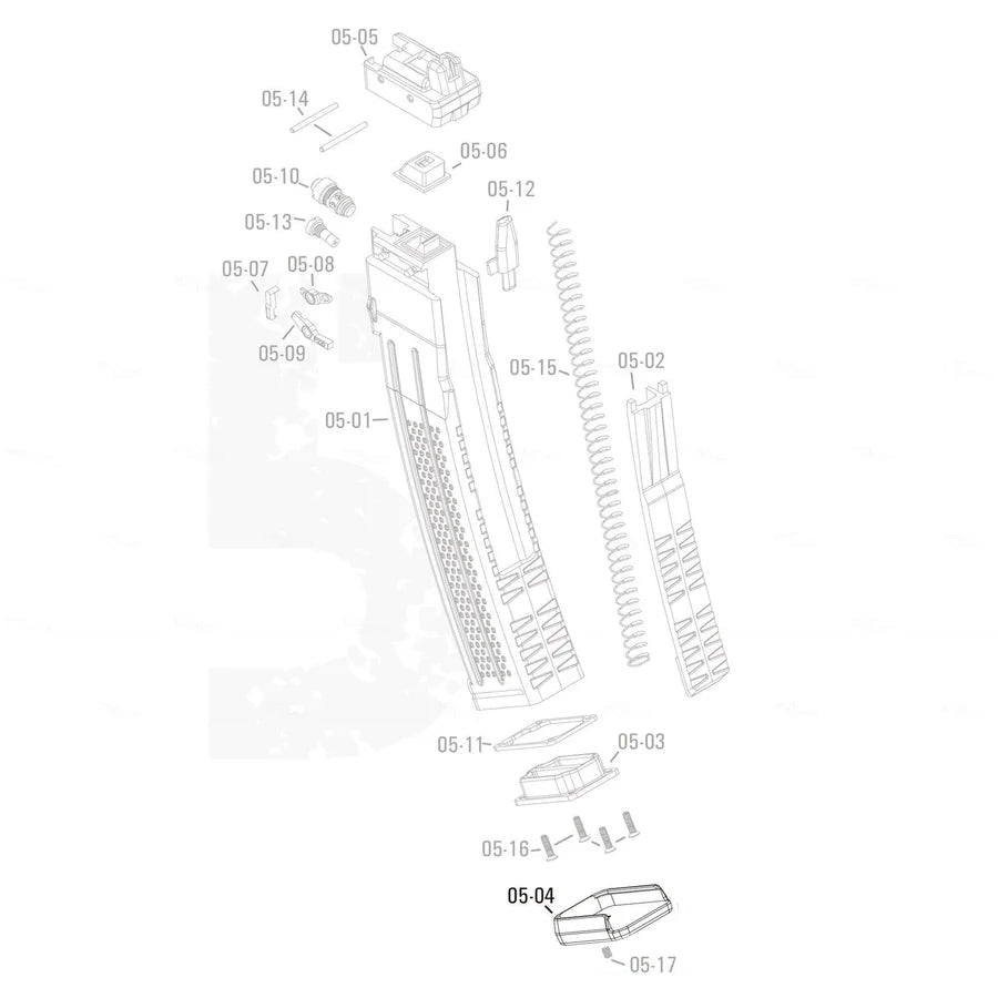 APFG Original Parts - MPX GBB Magazine Base Plate (05-04)