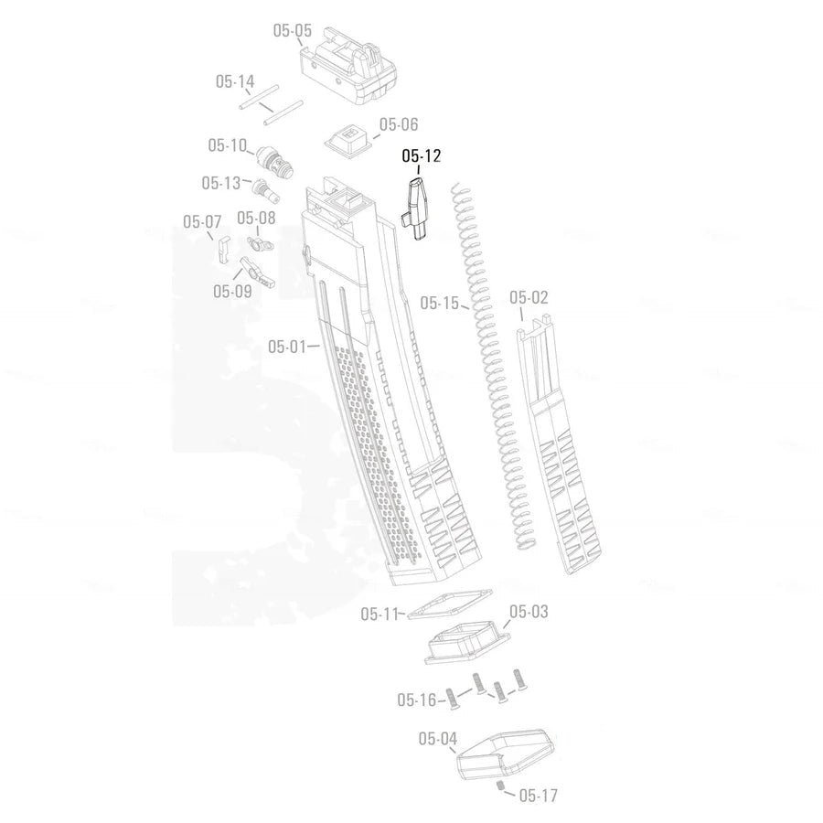 APFG Original Parts - MPX GBB Magazine Follower (05-12)