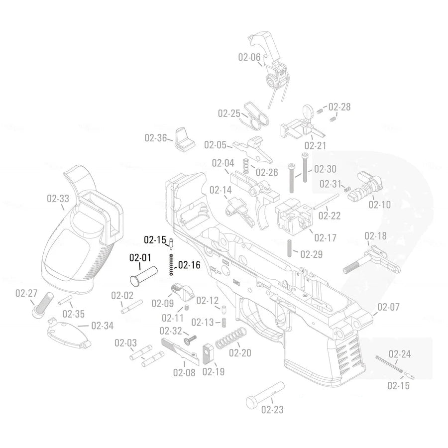 APFG Original Parts - MPX GBB Rear Takedown Pin (02-01/-15/-16)