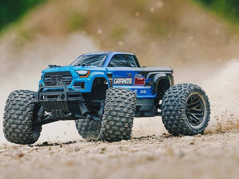 Arrma Granite Boost 4X2 550 Mega 1/10 2WD Monster Truck with Battery and Charger - Blue-2