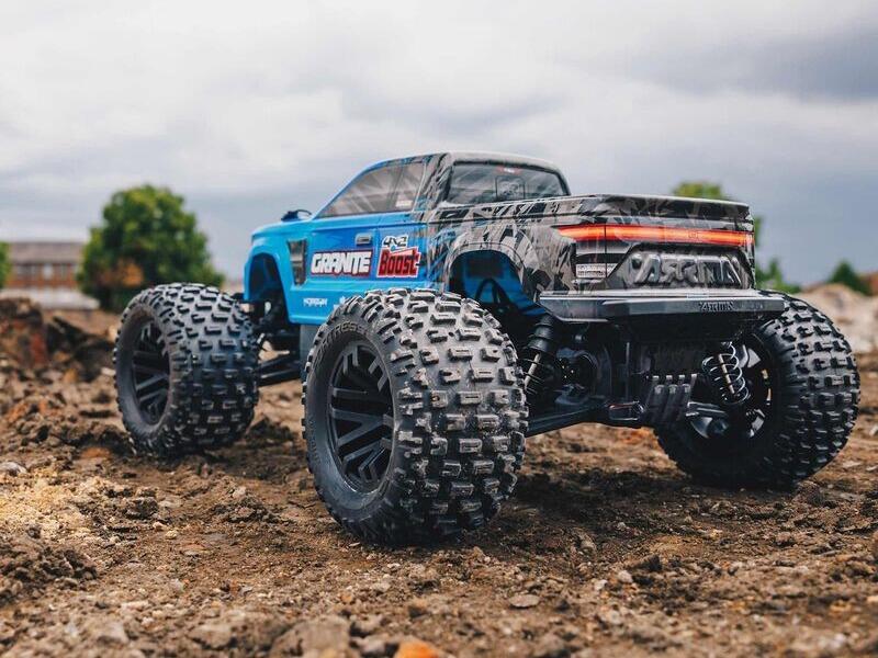 Arrma Granite Boost 4X2 550 Mega 1/10 2WD Monster Truck with Battery and Charger - Blue-3