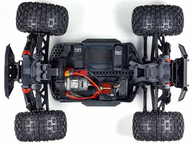 Arrma Granite Boost 4X2 550 Mega 1/10 2WD Monster Truck with Battery and Charger - Blue-12