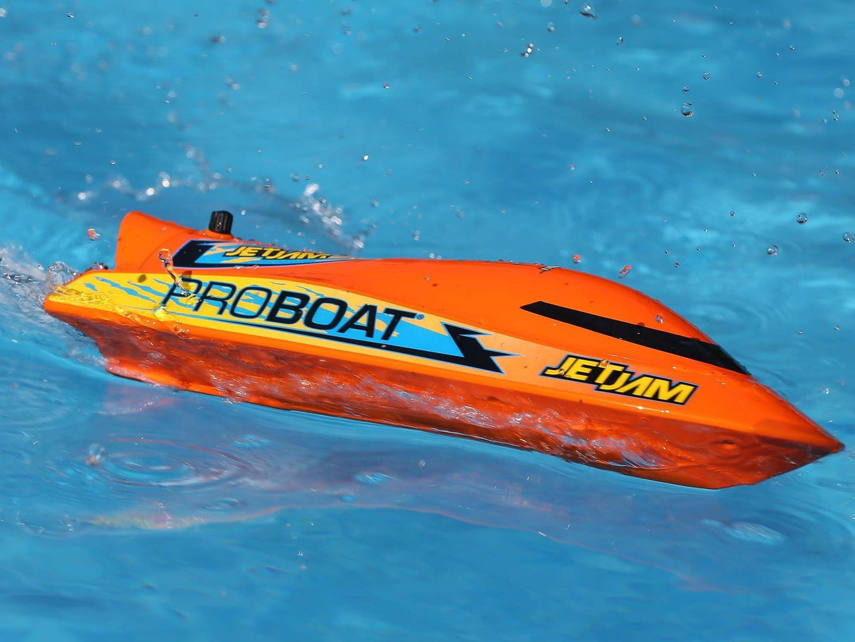 Proboat Jet Jam V2 12" Self-Righting Pool Racer Brushed RTR - Orange-9