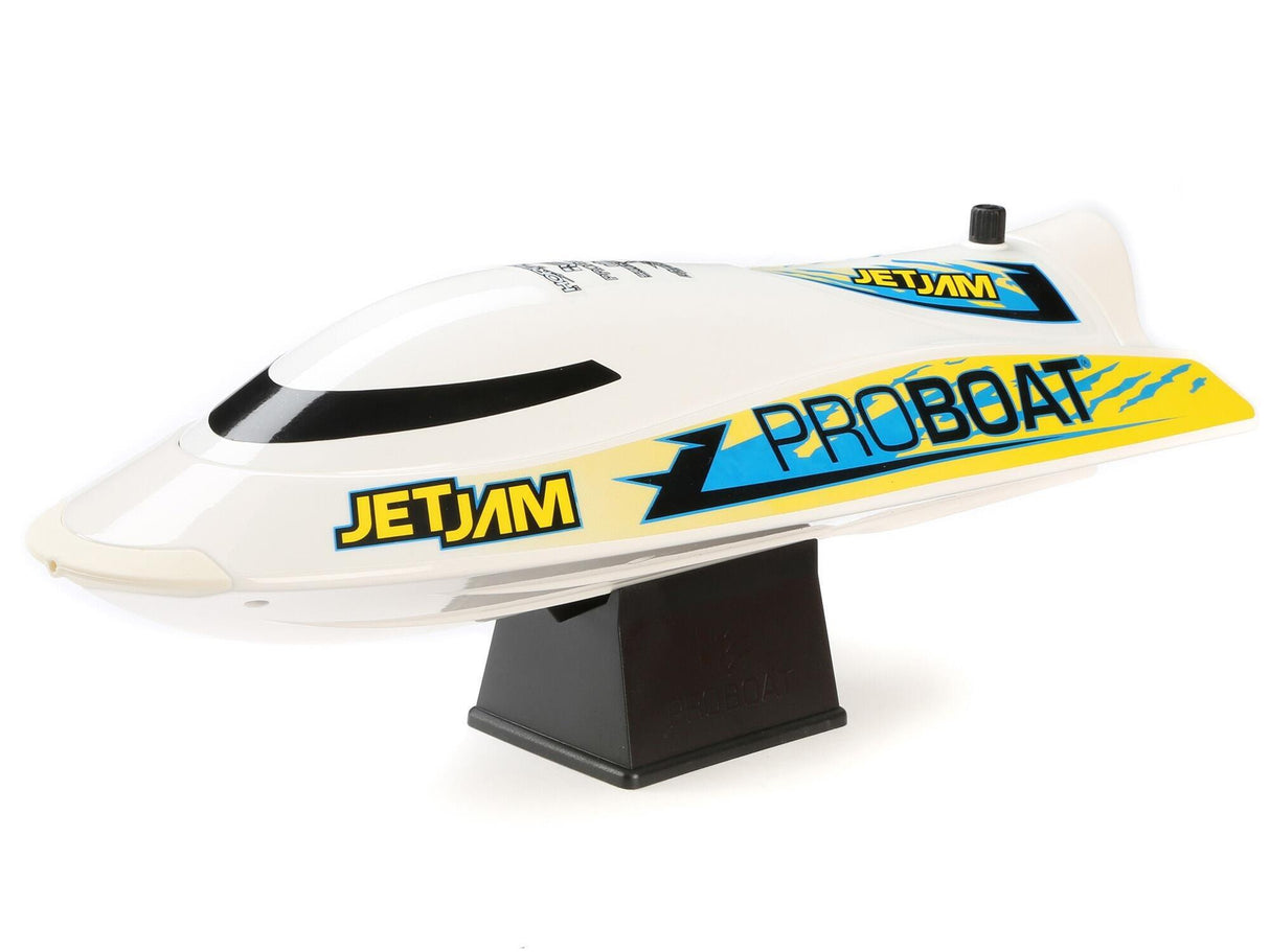 Proboat Jet Jam V2 12" Self-Righting Pool Racer Brushed RTR - White-0