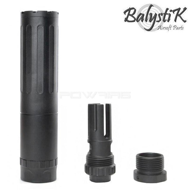 Balystik HP4 Airsoft Silencer with Flash Hider-0