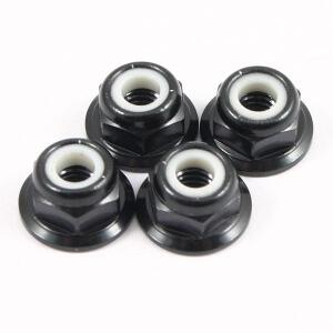 Fastrax M4 Aluminium Locknuts - Flanged-0