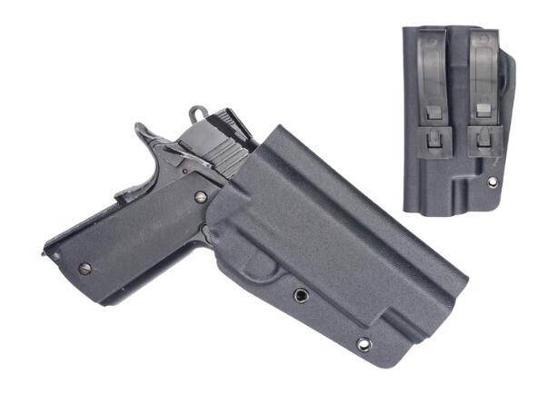 Kydex Customs Bare Bones 1911 Holster - Left Handed - Black-0