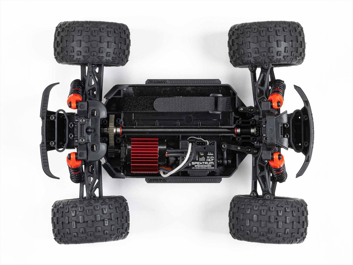 Arrma Granite GROM 4wd MT 1/18 RTR Mega with Lipo Battery and USB Charger - Blue/Red-7