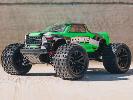 Arrma Granite GROM 4wd MT 1/18 RTR Mega with Lipo Battery and USB Charger - Black/Green-11