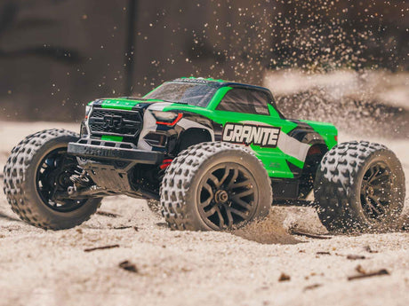 Arrma Granite GROM 4wd MT 1/18 RTR Mega with Lipo Battery and USB Charger - Black/Green-15