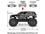 Arrma Gorgon 2wd MT 1/10 Ready-To-Assemble Kit w/8.4v/Chg - Gunmetal-23