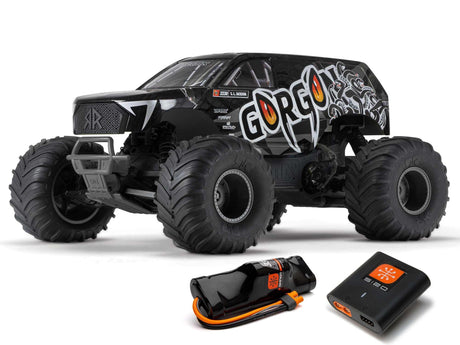 Arrma Gorgon 2wd MT 1/10 Ready-To-Assemble Kit w/8.4v/Chg - Gunmetal-0