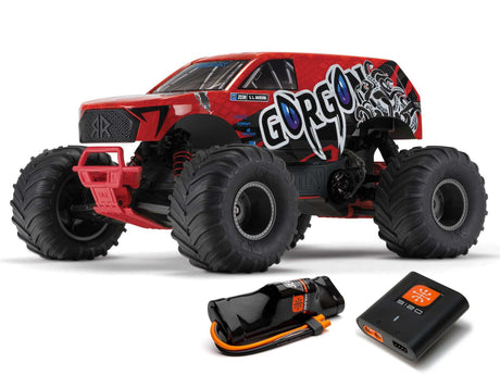 Gorgon 2wd MT 1/10 RTR Smart with 8.4v Battery/USB Charger - Red-1