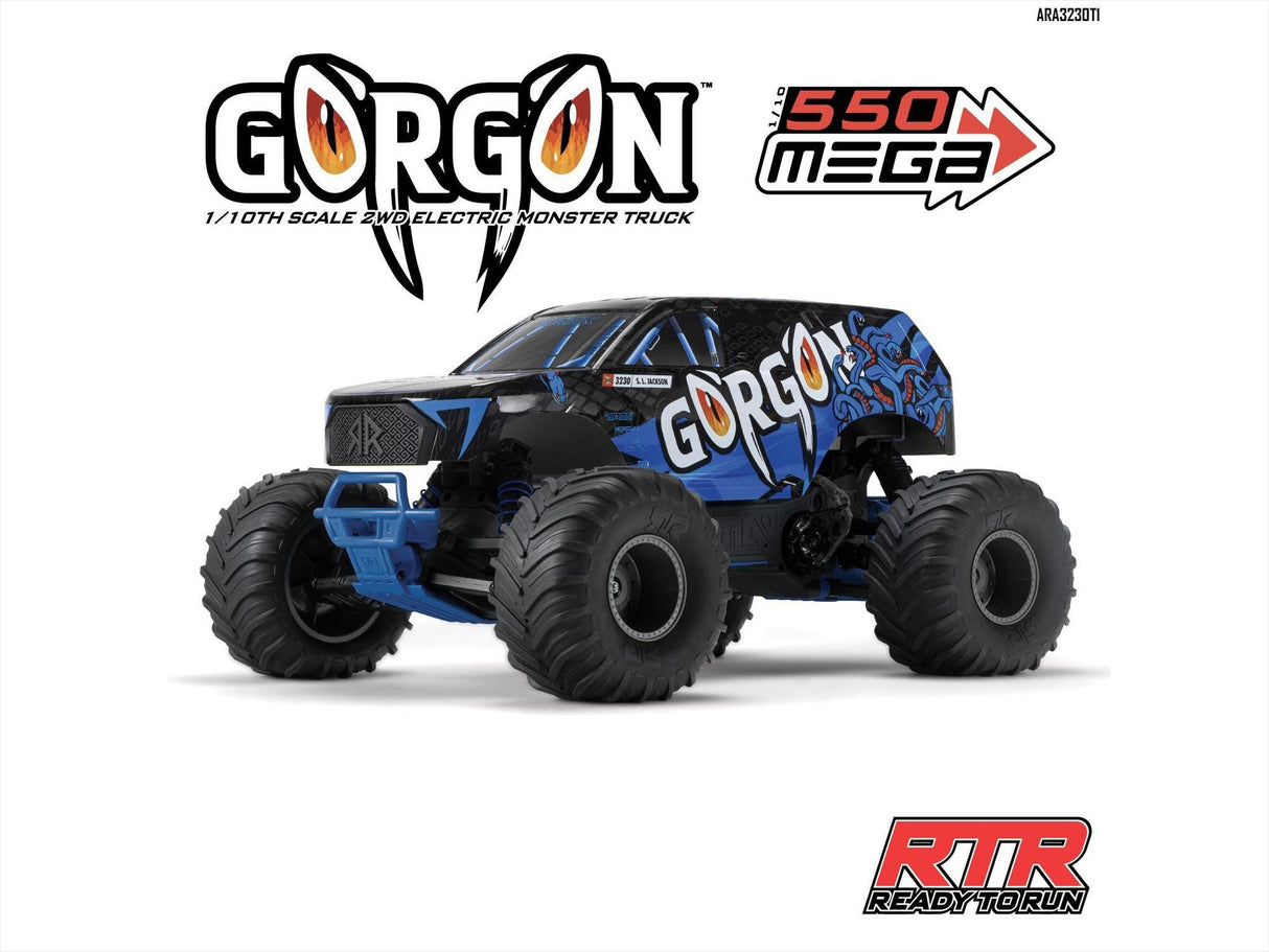 Arrma Gorgon 2wd MT 1/10 RTR (No Battery or Charger) - Blue-25