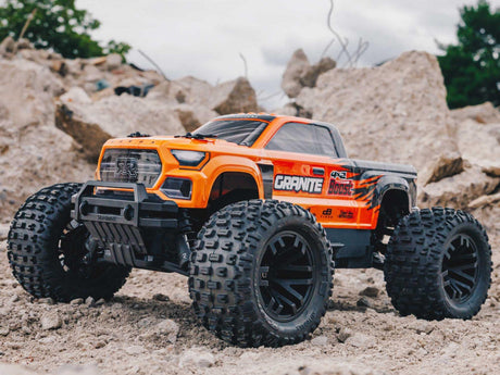 Arrma Granite Boost 4X2 550 Mega 1/10 2WD Monster Truck with Battery and Charger - Orange-1