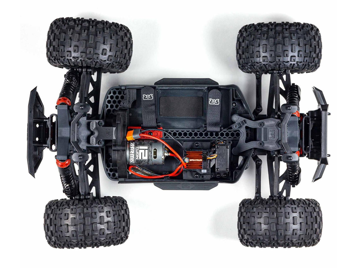 Arrma Granite Boost 4X2 550 Mega 1/10 2WD Monster Truck with Battery and Charger - Orange-14