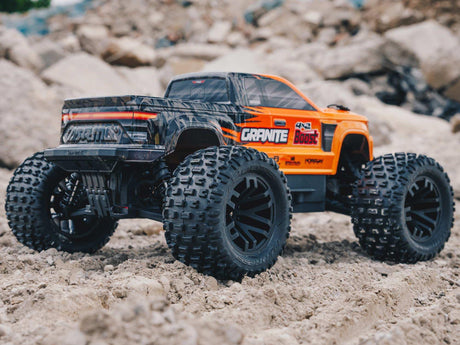 Arrma Granite Boost 4X2 550 Mega 1/10 2WD Monster Truck with Battery and Charger - Orange-5