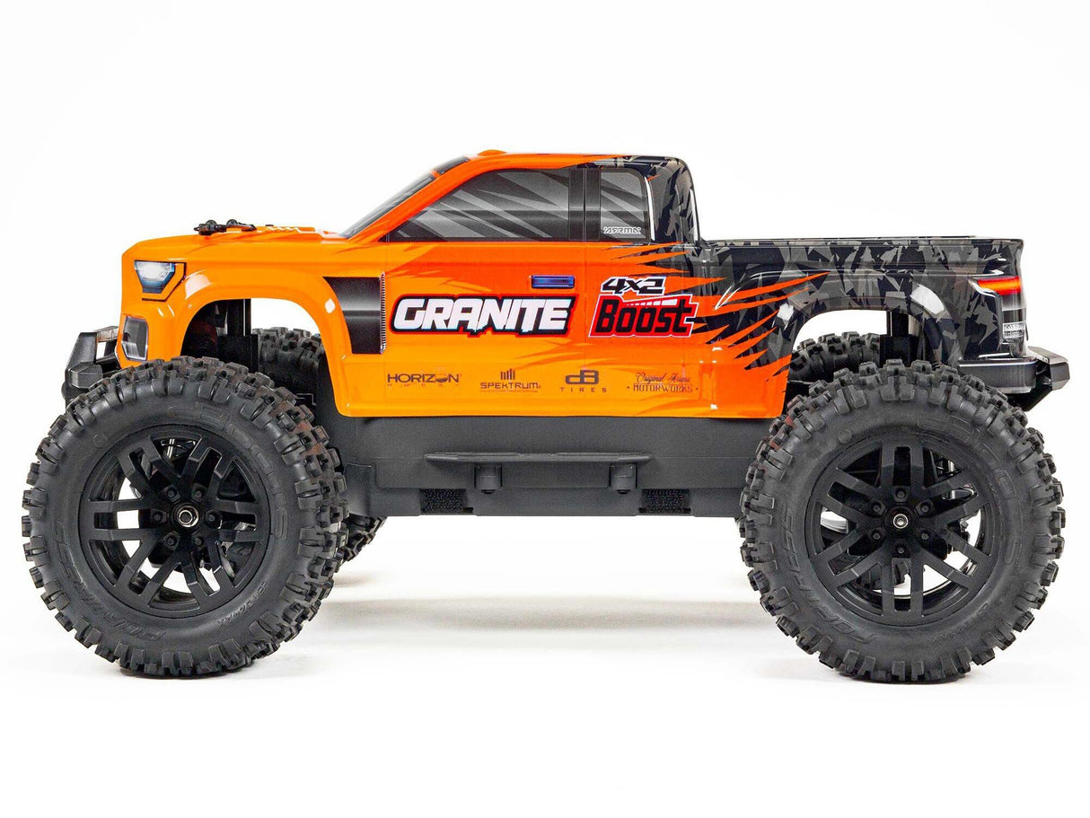 Arrma Granite Boost 4X2 550 Mega 1/10 2WD Monster Truck with Battery and Charger - Orange-9