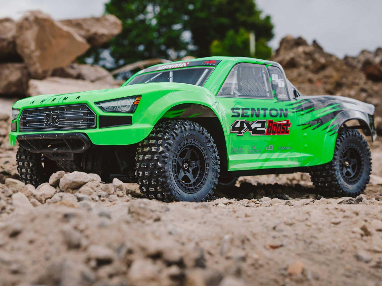 Arrma Senton Boost 4X2 550 Mega 1/10 2WD SC With Battery and Charger - Green-7