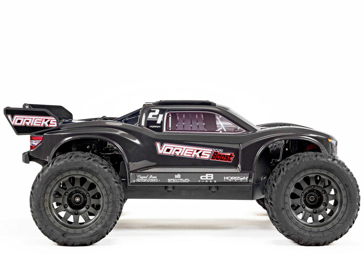 Arrma Vorteks Boost 4X2 550 Mega 1/10 2WD ST with Battery and Charger - Gunmetal-9