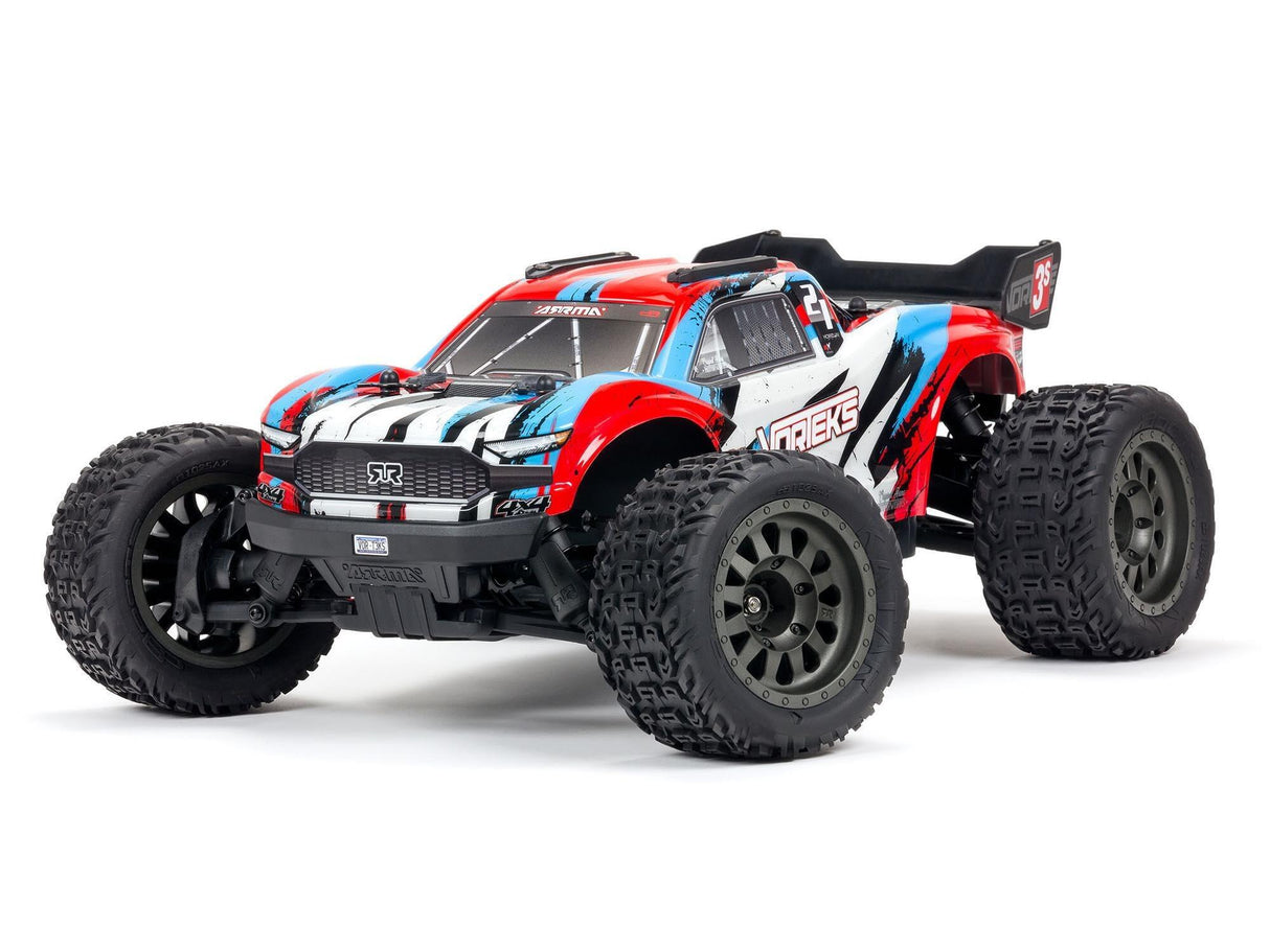 Arrma Vorteks 4X4 3S BLX 1/10 Stadium Truck RTR - Red-0