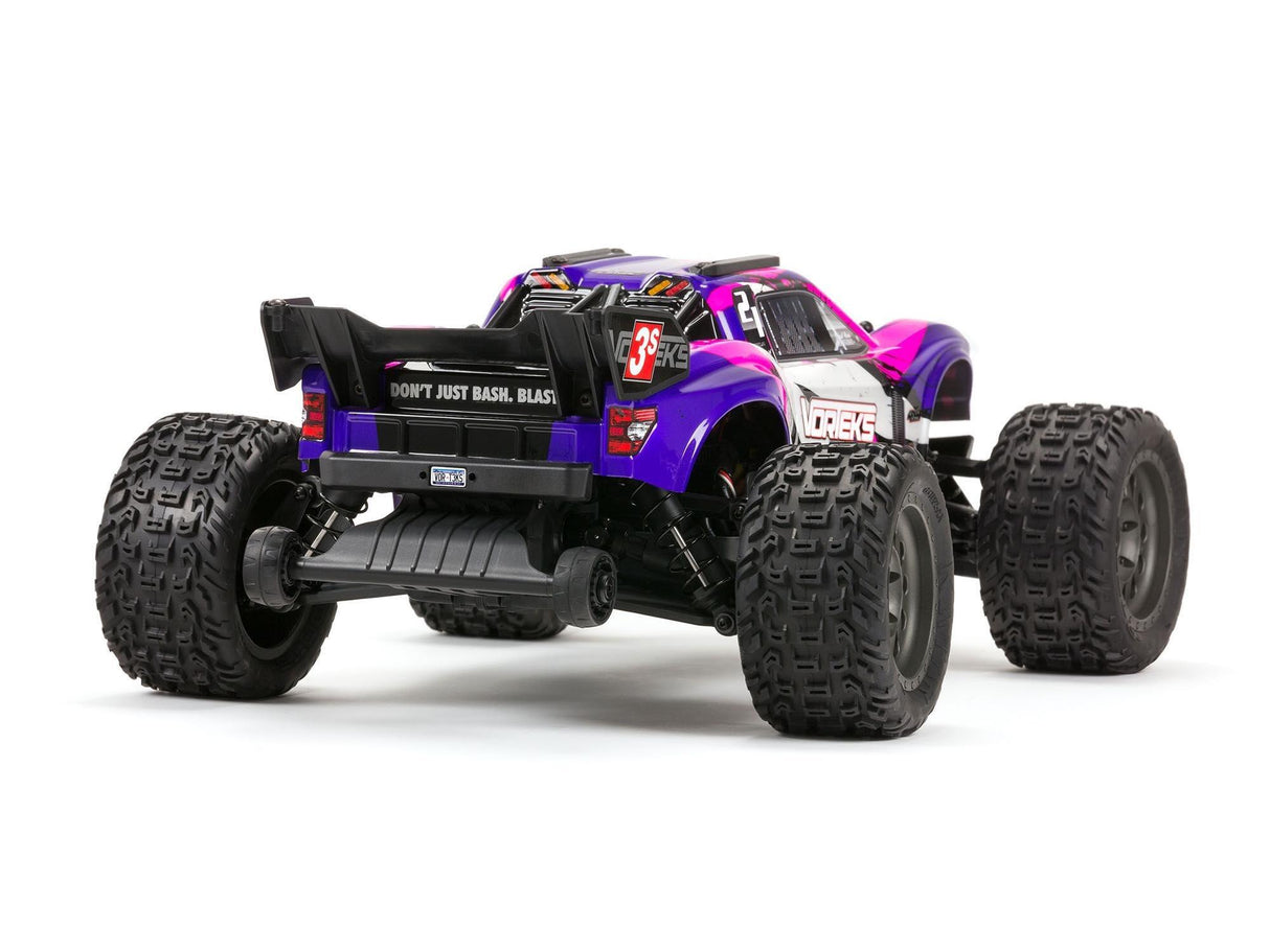 Arrma Vorteks 4X4 3S BLX 1/10 Stadium Truck RTR - Purple-4