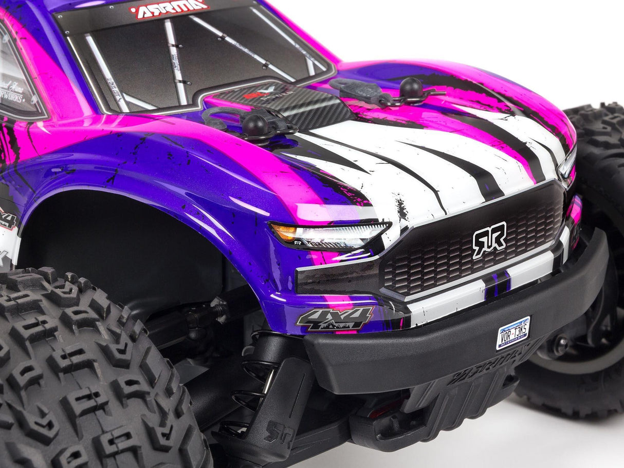 Arrma Vorteks 4X4 3S BLX 1/10 Stadium Truck RTR - Purple-5