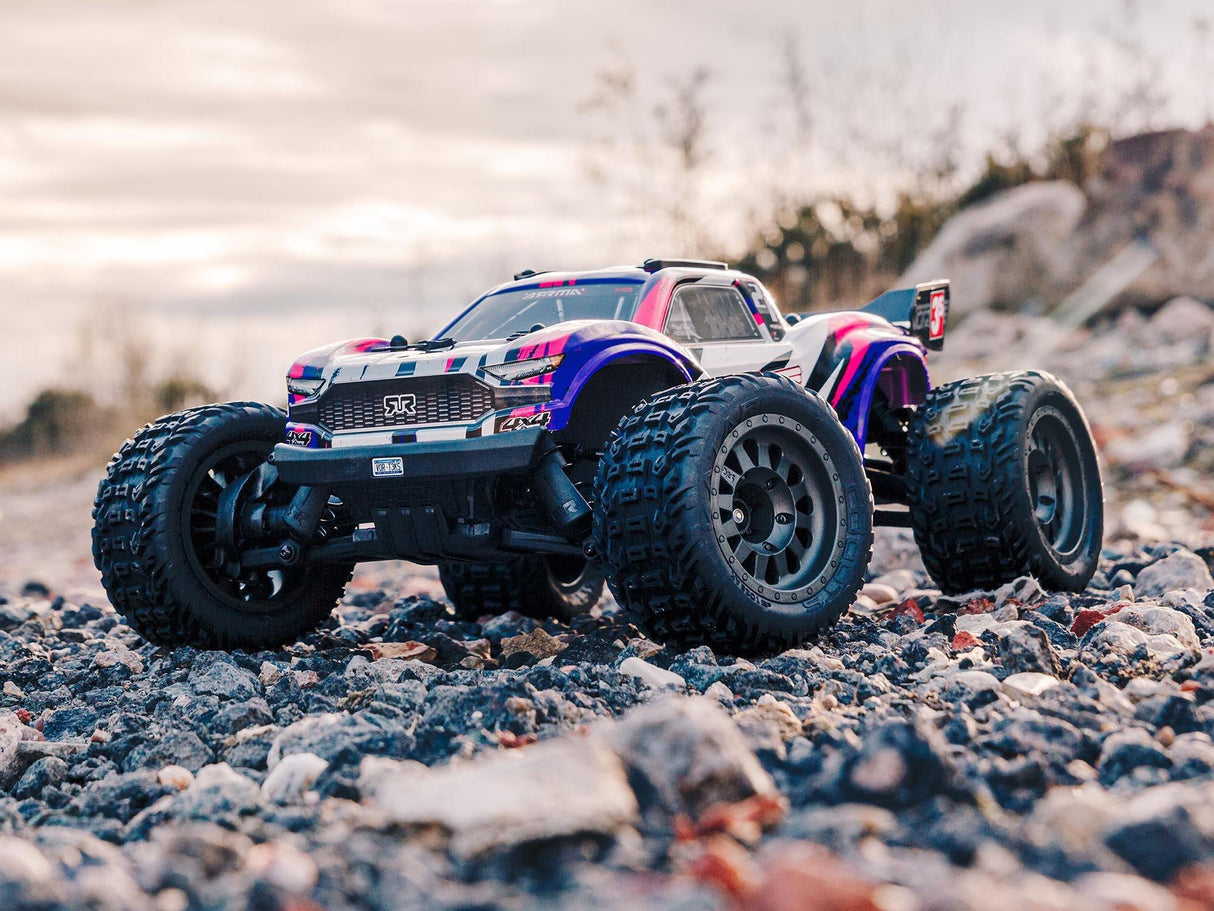 Arrma Vorteks 4X4 3S BLX 1/10 Stadium Truck RTR - Purple-1