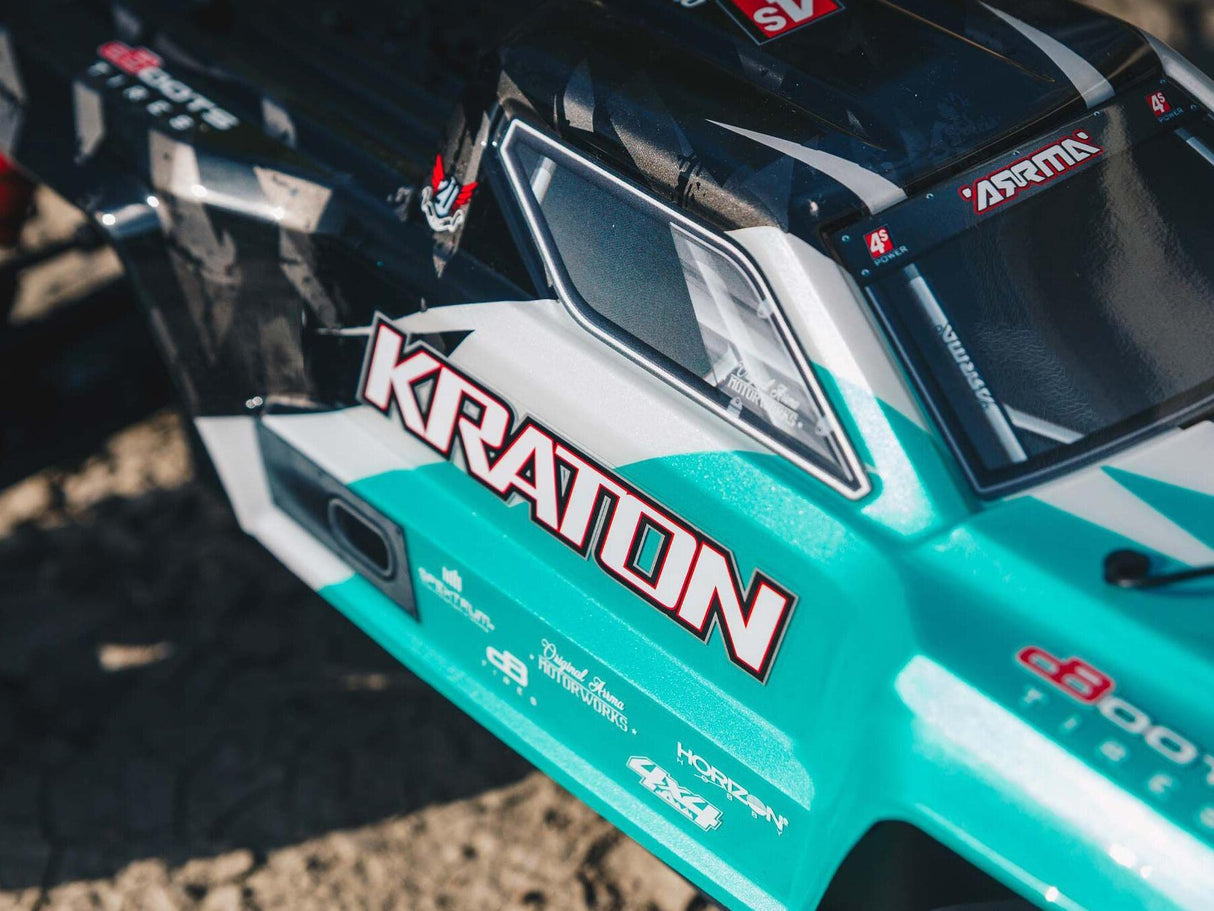 Arrma 1/10 Kraton 4X4 4S V2 BLX Speed Monster Truck RTR - Teal-15