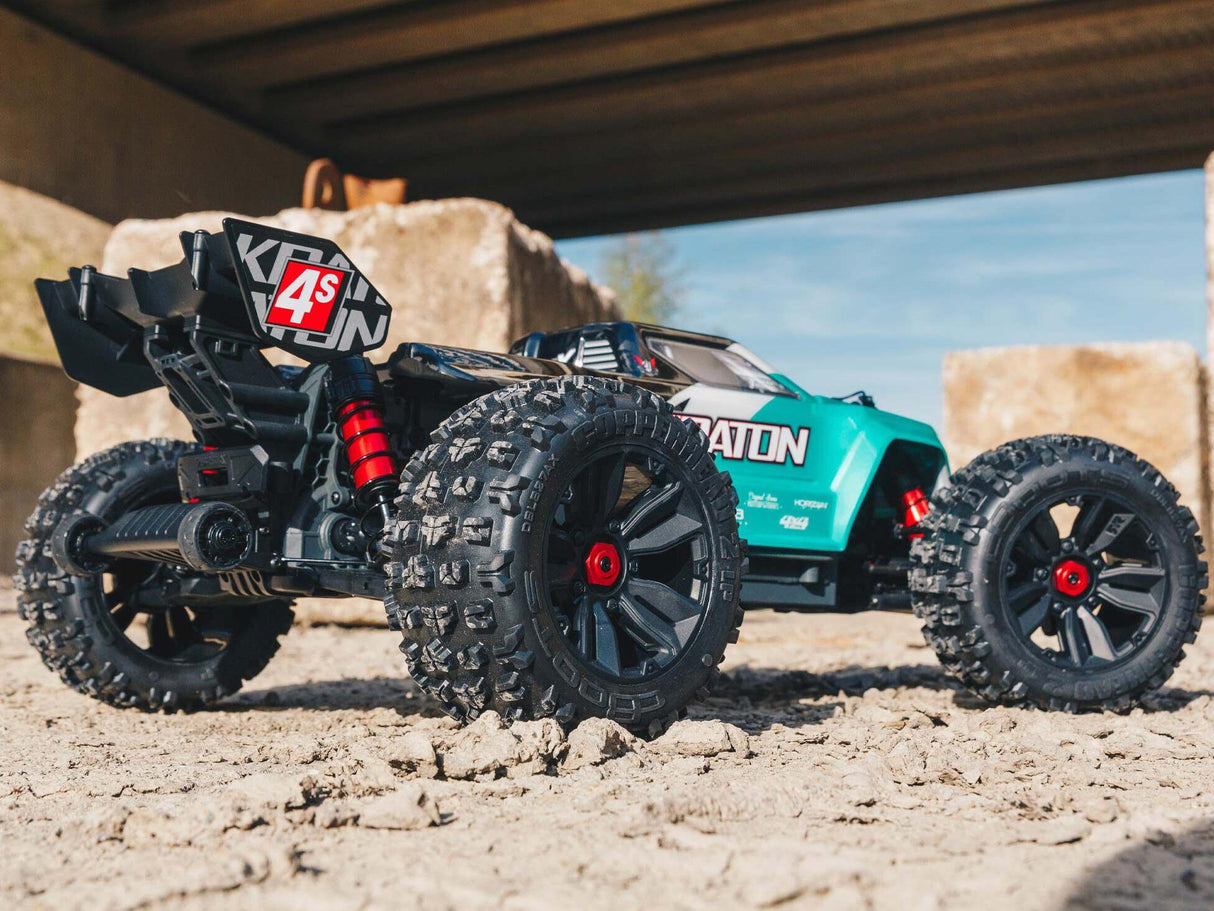 Arrma 1/10 Kraton 4X4 4S V2 BLX Speed Monster Truck RTR - Teal-17