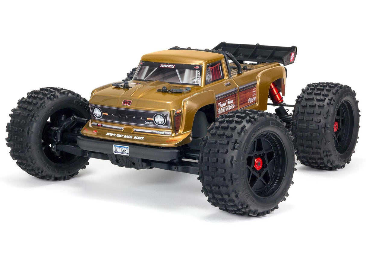 Arrma 1/10 Outcast 4X4 4S V2 BLX Stunt Truck RTR - Bronze-0